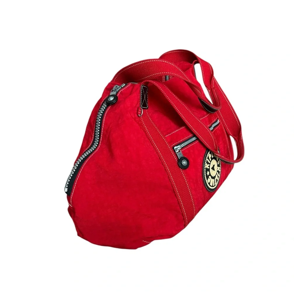 Kipling Red Tote Weekender Bag - Picture 8 of 14